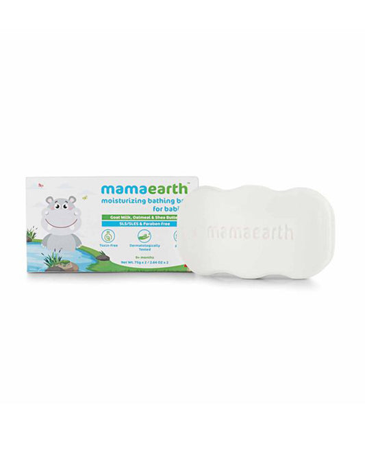 Mamaearth Moisturizing Baby Soap Bar-With Oatmeal & Shea Butter-75 g