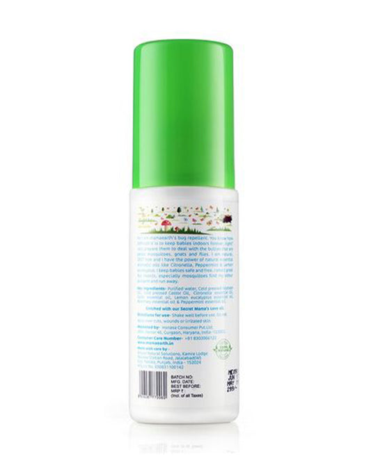 Mamaearth Natural Mosquito Repellent Spray-Made with Natural Ingredients-Dermetologist Approved-For Infants