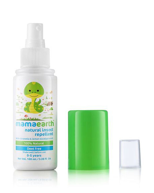 Mamaearth Natural Mosquito Repellent Spray-Made with Natural Ingredients-Dermetologist Approved-For Infants