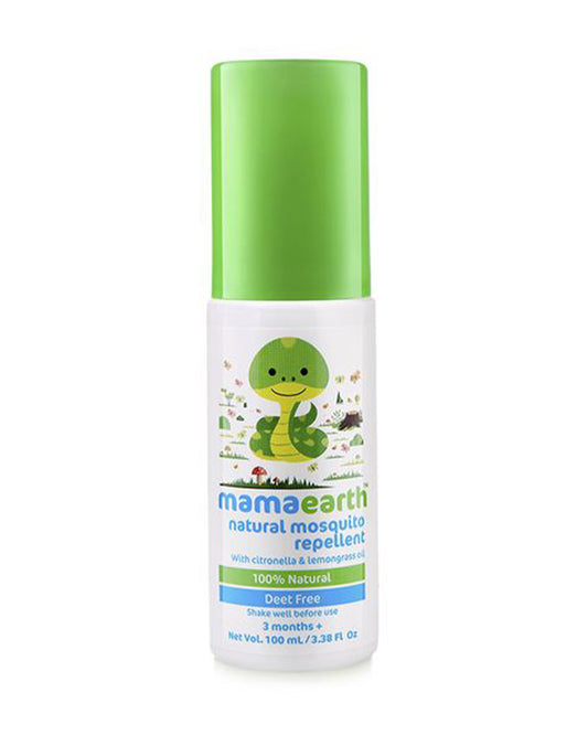 Mamaearth Natural Mosquito Repellent Spray-Made with Natural Ingredients-Dermetologist Approved-For Infants