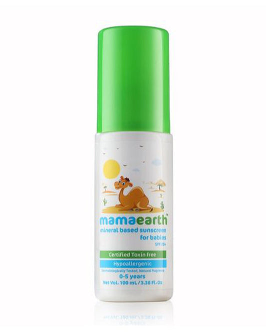 Mamaearth Kids Body Wash (300ml), Mineral Based SPF20+ Baby Sunscreen (100ml), Moisturizing Baby Soap Bar (Pack of 2) & Nourishing Baby Hair Oil (100ml)