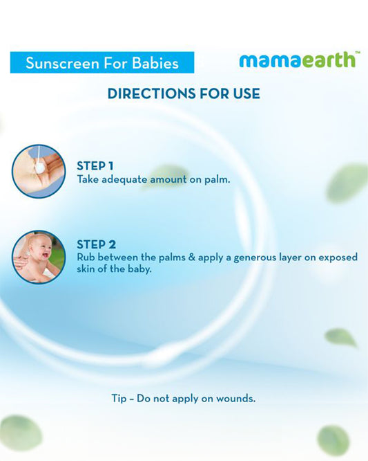 Mamaearth Mineral Based SPF20+ Baby Sunscreen-With Shea Butter & Cocoa Butter