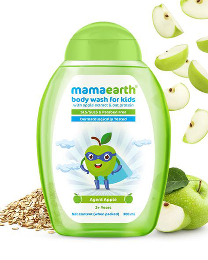 Mamaearth Kids Body Wash-With Apple Extract & Oat Protein