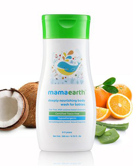 Mamaearth Deeply Nourishing Baby Body Wash-With Coconut Based Cleansers