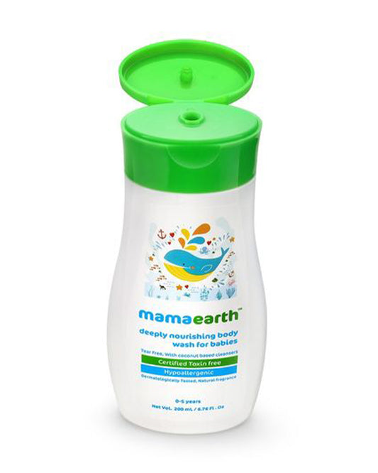 Mamaearth Deeply Nourishing Baby Body Wash-With Coconut Based Cleansers