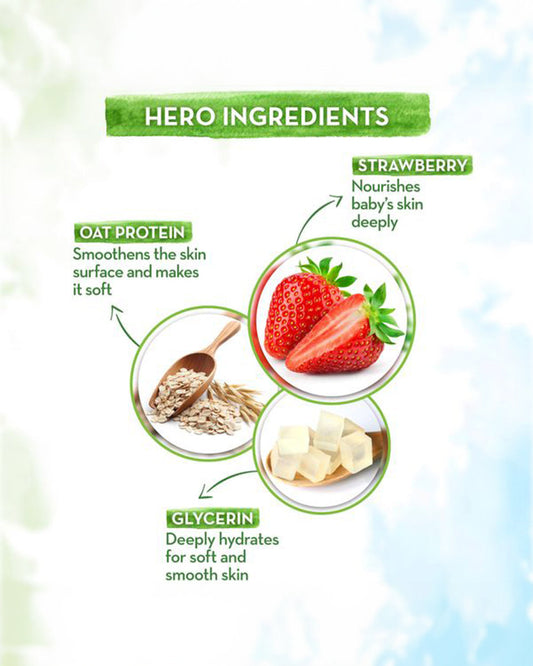 Mamaearth Kids Body Wash (300ml), Mineral Based SPF20+ Baby Sunscreen (100ml), Moisturizing Baby Soap Bar (Pack of 2) & Nourishing Baby Hair Oil (100ml)