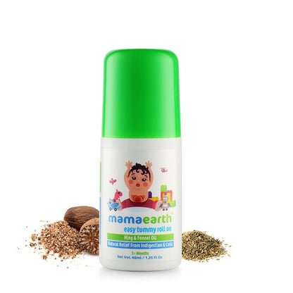 Mamaearth After Bite Roll On for Mosquito & Insects Bite Relief, Breathe Easy Vapour Roll On & Easy Tummy Roll On for Relief from Indigestion and Colic