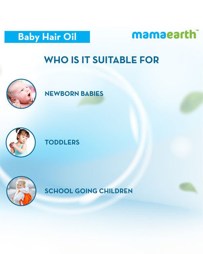 Mamaearth Nourishing Baby Hair Oil-With Almond & Avocado Oil