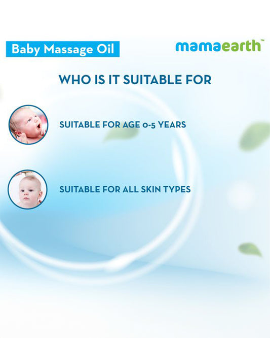 Mamaearth Soothing Baby Massage Oil-With Almond & Jojoba Oil