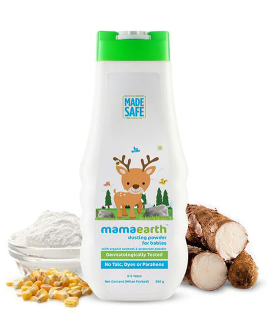 Mamaearth Dusting Baby Powder-With Oatmeal & Arrowroot Powder