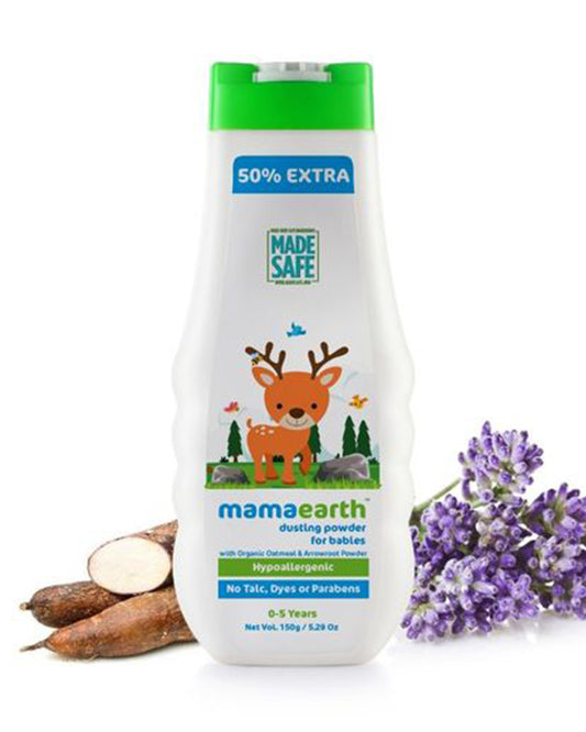 Mamaearth Dusting Baby Powder-With Oatmeal & Arrowroot Powder