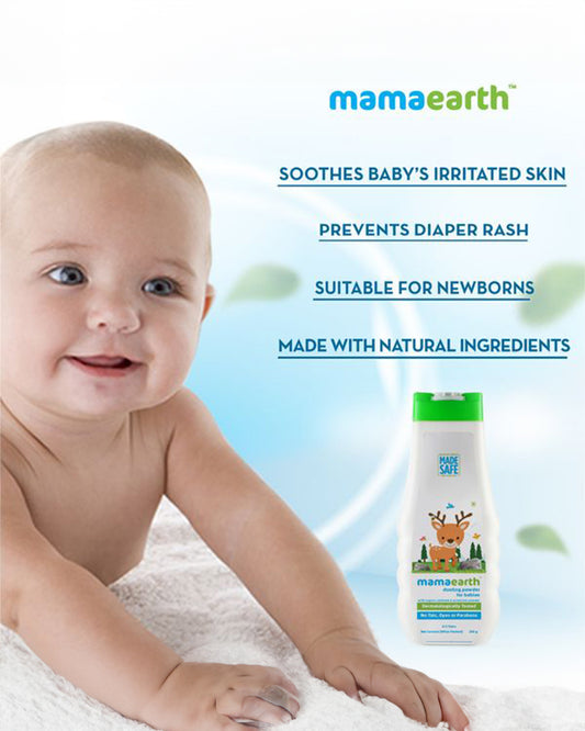 Mamaearth Dusting Baby Powder-With Oatmeal & Arrowroot Powder