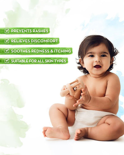 Mamaearth Milky Soft Baby Body Wash (400ml), Milky Soft Diaper Rash Cream (50g) & Moisturizing Daily Baby Lotion (400ml)