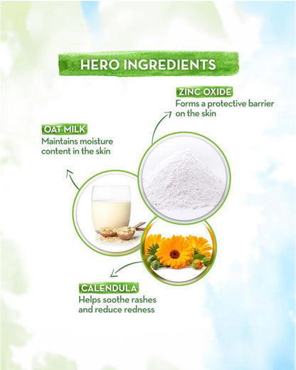 Mamaearth Milky Soft Baby Body Wash (400ml), Milky Soft Diaper Rash Cream (50g) & Moisturizing Daily Baby Lotion (400ml)