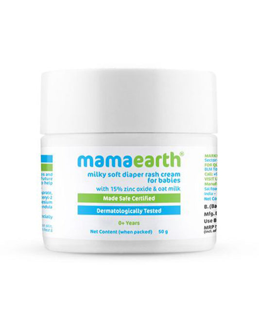 Mamaearth Milky Soft Diaper Rash Cream-With Zinc Oxide & Oat Milk