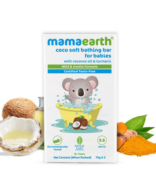 Mamaearth Coco Soft Baby Soap Bar-With Coconut Oil & Turmeric-75 g