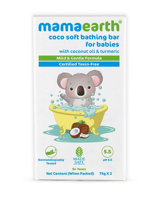 Mamaearth Coco Soft Baby Soap Bar-With Coconut Oil & Turmeric-75 g