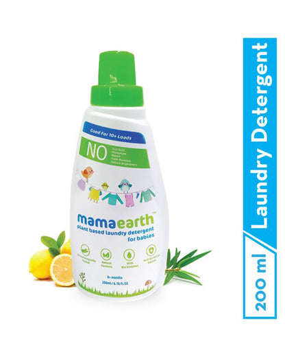 Mamaearth Plant Based Laundry Detergent-Liquid Detergent with Bio Enzymes-Dermatologistically Tested-Infant Safe