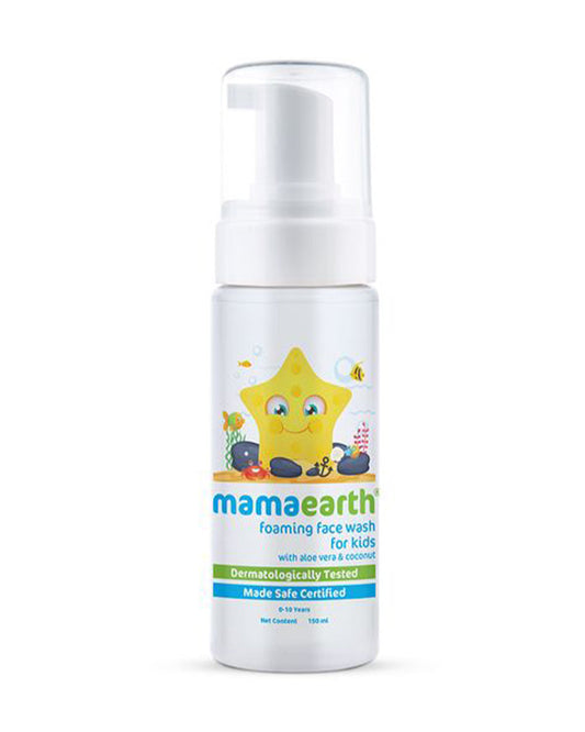 Mamaearth Foaming Kids Face Wash (150ml), Kids Body Wash (300ml), Milky Soft Baby Soap Bar (Packof 2) & Moisturizing Daily Baby Lotion (100ml)