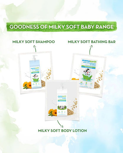 Mamaearth Milky Soft Baby Lip Balm-12 Hour Moisturization-With Oats, Milk & Calendula