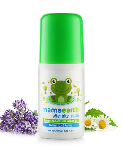 Mamaearth After Bite Roll On-with Blend of Essential Oils-100% Natural-Mosquito & Insects Bite Relief-For Infants