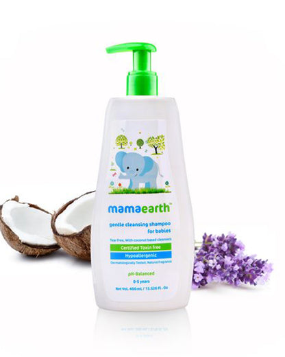 Mamaearth Deeply Nourishing Baby Body Wash, Gentle Cleansing Baby Shampoo & Milky Soft Baby Body Lotion-400ml