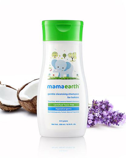 Mamaearth Gentle Cleansing Baby Shampoo-With Coconut & Jojoba Oil