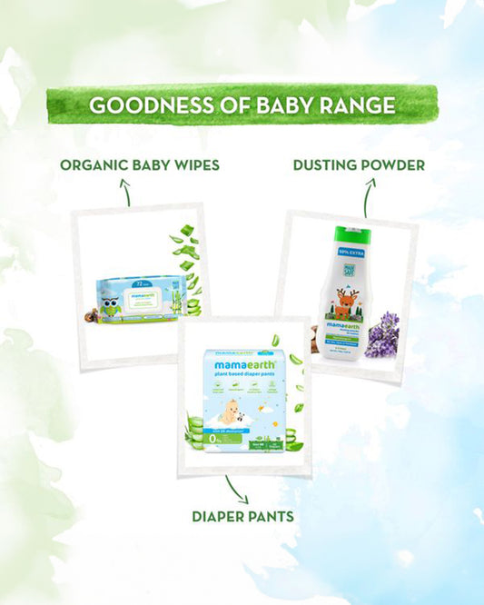 Mamaearth Bamboo Based Baby Wet Wipes-With Castor Oil & Aloe Vera