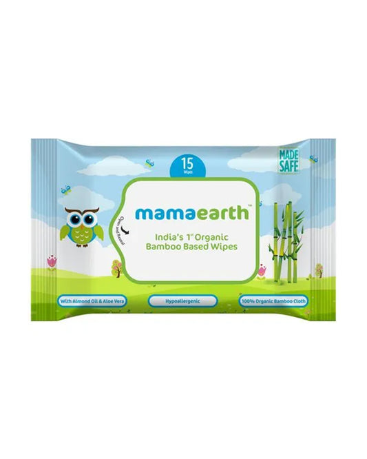 Mamaearth Bamboo Based Baby Wet Wipes-With Castor Oil & Aloe Vera