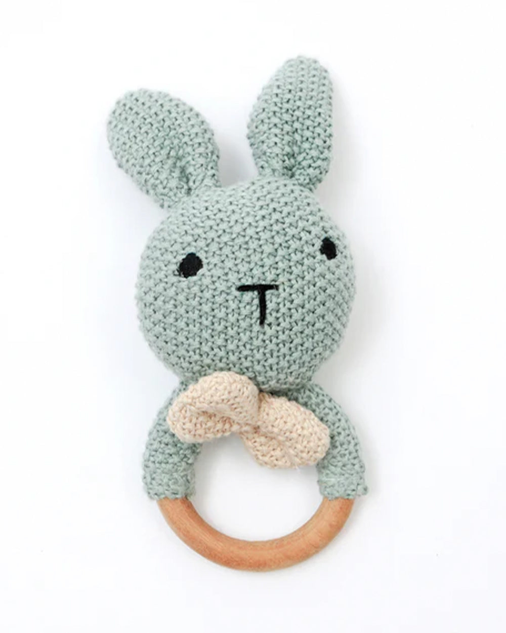 Duck Rattle Teether Bambini Duck Egg Bubu Knitted Rattle Toys-Provides Teething Relief-For ...