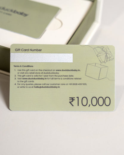 duckduckbaby Physical Gift Card - ₹10,000