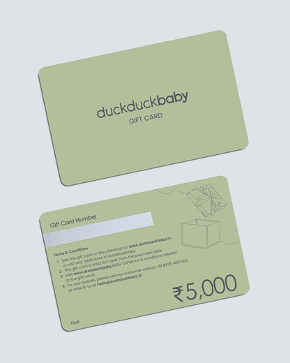 duckduckbaby Physical Gift Card - ₹5,000