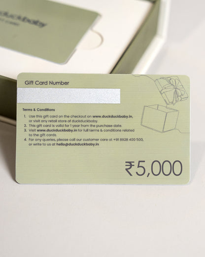 duckduckbaby Physical Gift Card - ₹5,000