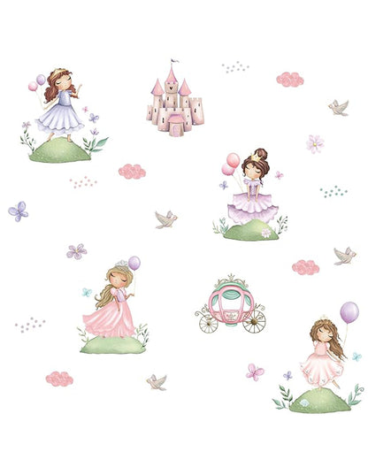 Tiny Snooze Organic Cotton Muslin-Burp Cloths & Wash Cloths Combo Set-Fairytale-For Infants