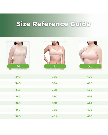 Haakaa Hands-Free Pumping & Nursing Bra-Soft and wireless-Front Clasps-Full Coverage-Beige