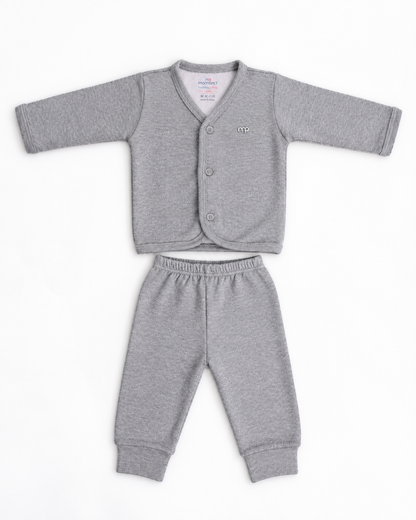 Moms Pet Thermal Set-Cotton-Light Grey-For Infants