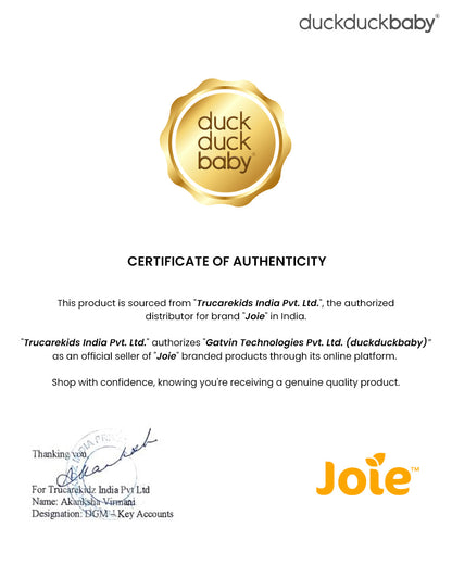 Joie Rue Baby Car Seat With Base-Rear Facing-FAA Approved-With Anti Rebound Bar to Minimise Movement During Impact-2 Years Warranty-For 1.8 to 13.6 kg-Mocha