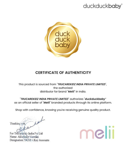 Melii Spork On The Go-Travel Utensils-Detachable Fork & Spoon with Carrying Case -Blue & Purple-For Infants