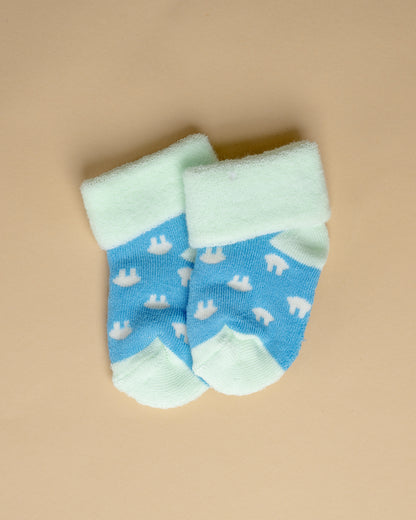 Youstylo Multicolored Socks-Printed-Cotton-Pack of 2-For Infants