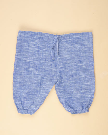 Picksparrow Navy Blue Pants-Solid-Cotton-For Infants