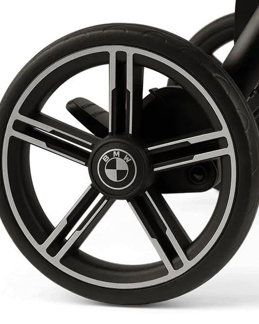 Nuna TRVL LX BMW Collection Cabin Friendly Stroller-With Free Cup Holder-Metal BMW Badge On Window Flap-Exclusive Wheels With BMW Logo-2 Years Warranty-Pram for 0 to 4Y (Upto 22Kg)-Mica