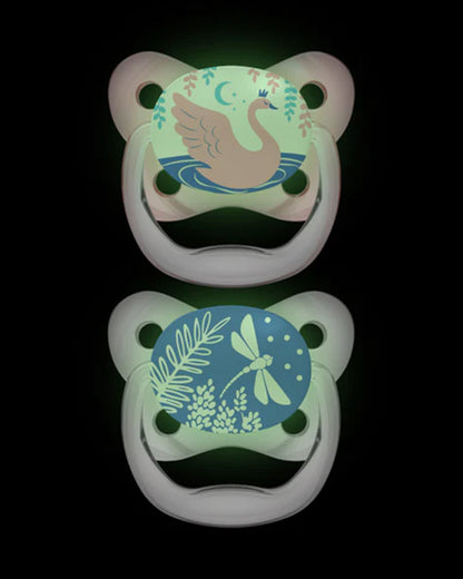 Dr. Brown's Prevent Butterfly Soother-Glow In The Dark-Orthodontic-Pink-Pacifier