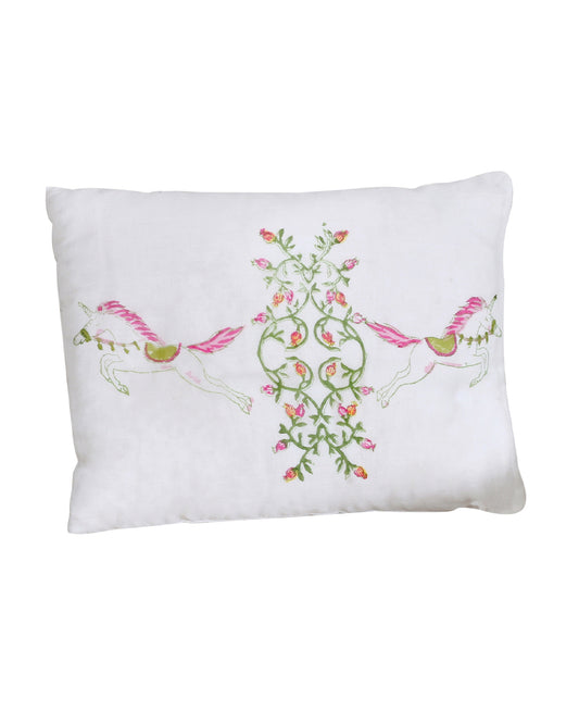 Torii Mustard Pillow-100% Cotton Muslin-Supports Head Shaping-White-Unicorn Magic-0 to 12M