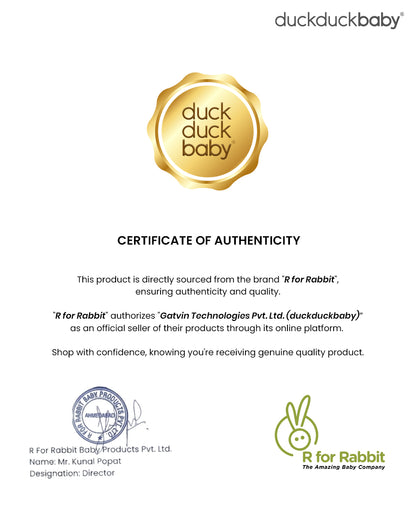 R for Rabbit Jack N Jill Grand ISOFIX Baby Car Seat-360 Degree Rotation-ECE R44/04 Certified-For 0 to 12Y (Upto 36 Kg)-Black Grey