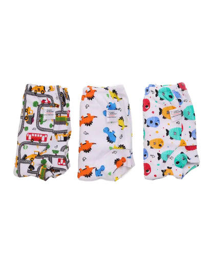 SuperBottoms Striking Whites Cloth Diapers-Padded Underwear-100% Cotton-Washable & Reusable-Pack of 3