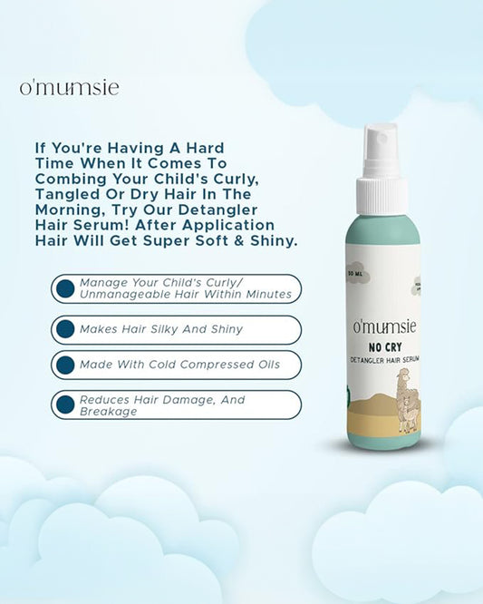 O'mumsie Hair Detangler Serum-With Avocado & Grape Seed