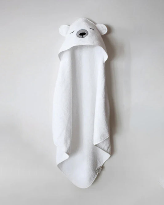 Masilo Hooded Baby Bath Towel-100% Bath Towelling Cotton-Polar Bear