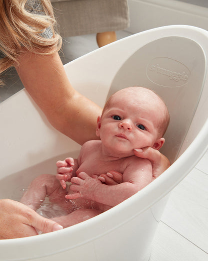 Shnuggle Newborn Bath Tub with Diaper Changing Mat & Bath Jug-0 to 12M-Blossom