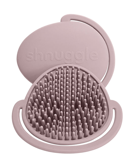 Shnuggle Baby Bath Brush-Antibacterial Silicone-Blossom