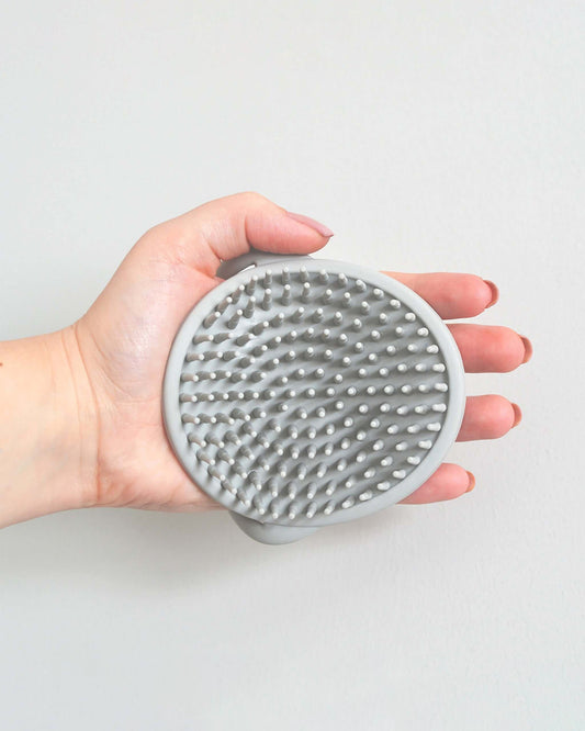 Shnuggle Baby Bath Brush-Antibacterial Silicone-Blossom